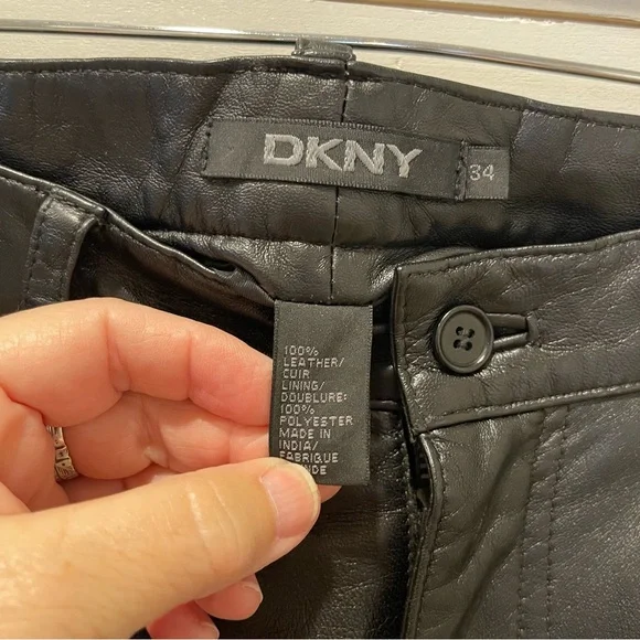 DKNY 100％ LEATHER/CUIR Dkny Womens Donna Karan Leather